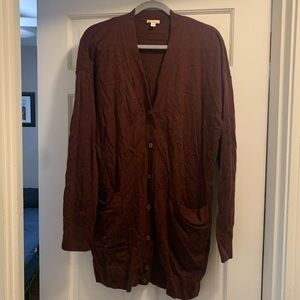 GAP Maroon cardigan